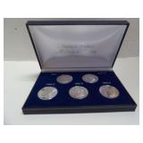 MORGAN MILLION DOLLAR COLLECTION SET A FIVE MORGAN COINS REPLICA ￼