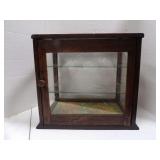 ANTIQUE GLASS DISPLAY CASE