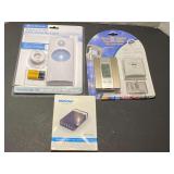 DR…Mpow charger, wireless digital thermometer, and motion activated LED security light. All come in original boxes, see pictures for details.