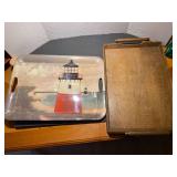 DR… Large serving trays, two pieces, see pictures for details.