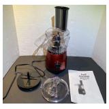 DR… Small generic food processor, appears to have never been used, comes in original box, see pictures for details.