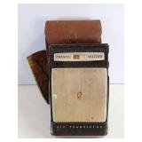 Vintage Channel Master Six Transistor Radio with Leather Case