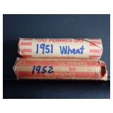 1951 & 1952 WHEAT PENNIES