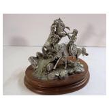 CHILMARK Cochise Indian Horse Pewter Sculpture 1990 Special Registered Edition