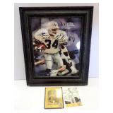 Sports Lot Including Framed Photo - Appears to be handsigned by Herschel Walker
