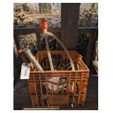 PET CRATE FILLED WITH TOOLS AND MORE