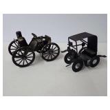 Set of Two Handmade Car Replicas