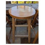 VINTAGE SOLID WOOD STOOL