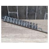 POWER TORQUE 1/2-IN DRIVE SAE SOCKET SET WITH RAIL ORGANIZER