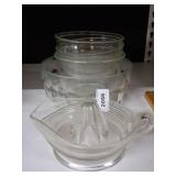 Glass Mixing Bowls and Juicer