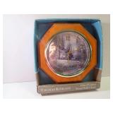 Thomas Kinkade 10 inch Wood Wall Clock