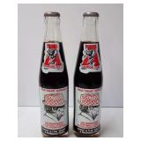 Two Vintage Alabama Crimson Tide Coca-Cola Bottles - Paul "Bear" Bryant