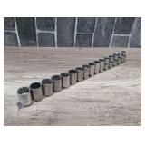 CRAFTSMAN 1/2-IN DRIVE METRIC SOCKET SET WITH RAIL ORGANIZER