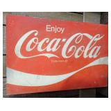 Large "Enjoy Coca-Cola" Metal Sign