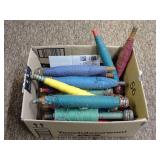 Lot of Assorted Vintage Thread Spools