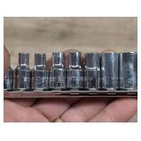 STANLEY 1/4-IN DRIVE METRIC SOCKET SET WITH RAIL ORGANIZER