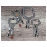 MILWAUKEE AND VISE-GRIP BRAND ADJUSTABLE QUICK RELEASE C-CLAMPS