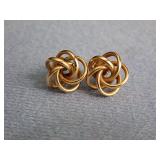 GOLD EARRINGS - BACKS ARE MARKED 14K