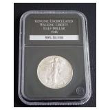 PCS GENUINE UNCIRCULATED 1944 WALKING LIBERTY HALF DOLLAR COIN