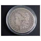 1881-O MORGAN SILVER DOLLAR COIN