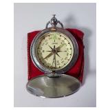 Vintage Pocket Compass with Case