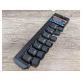 POWER TORQUE 7 PIECE 3/8 IN DRIVE SAE IMPACT UNIVERSAL JOINT SOCKET SET WITH CASE