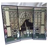3pc Mirrored Art Panel Set