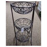 Metal 3-Tiered Plant Stand