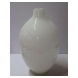 White Opaque Glass Vase