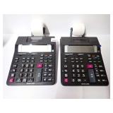 Lot of 2 Casio HR-200RC Printing Calculators