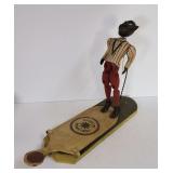 Vintage Folk Art Dancing Minstrel Toy