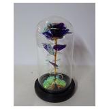 Enchanted Galaxy Rose in Glass Dome with LED Lights - Working Condition Unknown