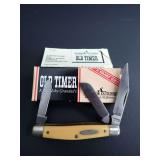 SCHRADE OLD TIMER-USA MODEL 340T POCKETKNIFE W/BOX & PAPERWORK