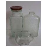 Glass Jar, Bottle, and Piggy Bank