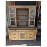 VINTAGE DREXEL BUFFET CABINET WITH HUTCH