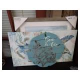 Set of Beach Themed Wall Decor