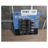 WARRIOR 9 PIECE QUICK RELEASE SAE MAGNETIC NUTSETTER SET