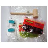 Fishing Lures, Sinkers and Tsunami Wooden Mallet