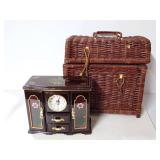 Wicker Basket & Jewelry Box