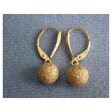 GOLD EARRINGS - POSTS ARE MARKED JCM 14K
