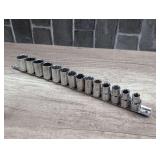 CRAFTSMAN 1/2-IN DRIVE METRIC SOCKET SET WITH RAIL ORGANIZER
