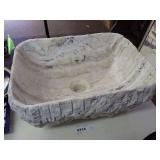 New Eden Bath Natural Stone Vessel Bathroom Sink - See all photos for retail price.-VERY HEAVY