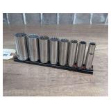 CRAFTSMAN 3/8-IN DRIVE SAE SOCKET SET ON RAIL ORGANIZER