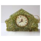 Novelty Marble Resin Electric Table Clock - Currently not working