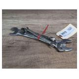 CRAFTSMAN DOUBLE SIZE OPEN END WRENCHES IN SAE SIZES FROM 1/4-IN THROUGH 3/4-IN