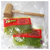 Fishing Lures and Tsunami Wooden Mallet