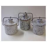 Speckled Stoneware Canisters