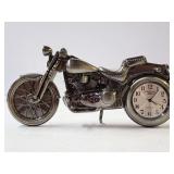 Novelty Motorcycle Clock- See photo - Missing Handlebars
