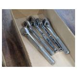 1/2-IN DRIVE RATCHETS INCLUDING CRAFTSMAN, HUSKY, AND POWER TORQUE, FIVE PIECES