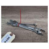 CRAFTSMAN DOUBLE SIZE OPEN END WRENCHES IN SAE SIZES 1/4-IN THROUGH 3/4-IN